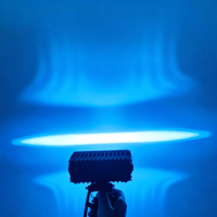 Nouvelle lampe de signalisation de sécurité LED double rouge et bleue rectangulaire de 6 pouces IP67 pour chariot élévateur, faisceau de ligne, zone de danger, lampe de délimitation virtuelle