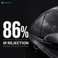 Película de Ventana de Cerámica Nano Carbón Gris Oscuro con 35% VLT para Privacidad Profunda, Tinte IR 86 UV 99 para Parabrisas y Laterales, Venta al por Mayor OEM