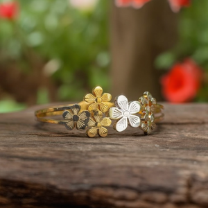 Bracelet tendance en acier inoxydable 316L avec placage or PVD, design durable et résistant - Product Image 3