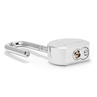 Cadenas en acier rond de 65 mm avec clé plate et clé à lame, à anse longue et anse courte, antivol et antirouille