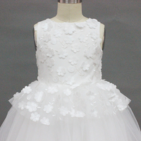 D30602 Robe de soirée pour petite fille, princesse aux fleurs, pour mariage, robes de fête pour filles