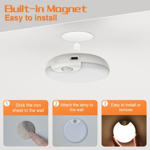 Luces LED Inalámbricas Recargables para Caminos, Lámpara Nocturna con Sensores de Movimiento para Dormitorio, Entrada, Escaleras, Pasillos - Product Image 6
