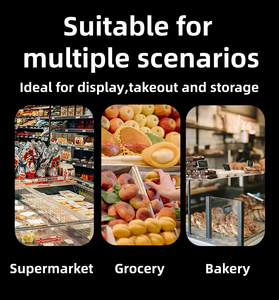 Plateau alimentaire en PET <span class=keywords><strong>de</strong></span> qualité alimentaire durable à 3 compartiments transparent <span class=keywords><strong>pour</strong></span> la dégustation en boulangerie, la présentation <span class=keywords><strong>de</strong></span> desserts, les apéritifs <span class=keywords><strong>de</strong></span> traiteur - Product Image 5