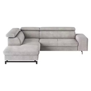 Juego de sofá europeo para sala de estar, muebles en forma de L, sofá <span class=keywords><strong>cama</strong></span> suave con funda, sofá <span class=keywords><strong>cama</strong></span> plegable extraíble para apartamento - Product Image 1