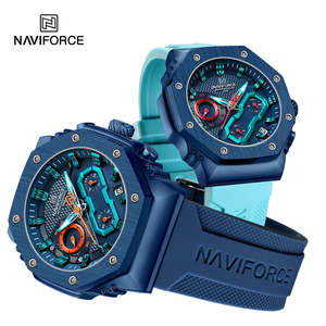 Orologio al Quarzo Casual Naviforce NF8035 Nuovo Stile con Cinturino in Silicone Resistente all'Acqua, per Coppie, Offerta Speciale, Prodotto in Cina - Product Image 4