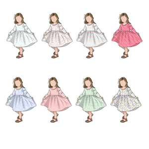 Nuovo arrivo fiore personalizzato bambini spazzolato latte seta gonna grande manica lunga bambina festa <span class=keywords><strong>di</strong></span> compleanno abito <span class=keywords><strong>di</strong></span> 7 <span class=keywords><strong>anni</strong></span> - Product Image 6