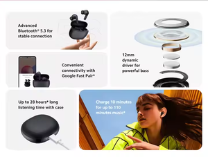 Auricolari Wireless Mi boccies 4 edizione attiva TW S V5.3 cuffie con funzione auricolare - Product Image 4