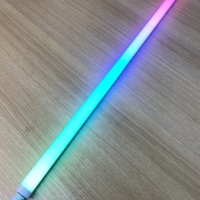 Tube LED RGB T8 avec contrôle APP/RF en option, indice de protection IP65, matériau PC, tube LED intelligent pour piste de danse, entrepôt et bureau, 120 cm