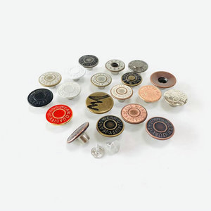 Venta al por mayor logotipo personalizado 17MM 20MM latón hierro Acero inoxidable Metal Jeans botón Botón - Product Image 2