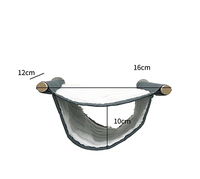 Nouvelle vente en gros de haute qualité hiver chaud flanelle oiseau hamac Double couche perroquet nid lit