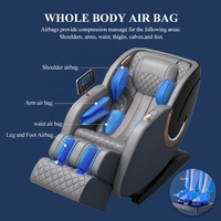 Leercon Chaise de massage électrique intelligente 4D à gravité zéro avec enveloppement complet par airbag, chauffante et fonction de massage thaïlandais intelligent - Offre Spéciale