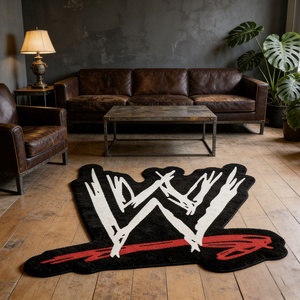 Tapis de luxe imprimé 3D motif papillon, tapis de forme irrégulière, design personnalisé, tendance, cool, tapis de zone Hypebeast - Product Image 4