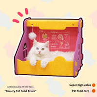 Nouveau Nid pour Chat en Feutre Semi-fermé Rectangulaire – Lit pour Chat Universel Quatre Saisons, Confortable et Compact pour un Sommeil Optimal des Chats