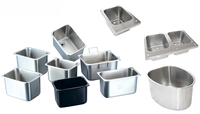 Chauffe-Plats Électrique Portable en Acier Inoxydable pour Buffet de Restaurant, Bain-Marie de Table 1/3 GN