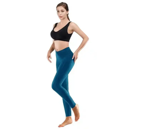 Leggings pour femmes en coton chaud d'hiver 2022, 100% élasthanne, couleur gris uni, nouveaux leggings d'hiver pour femmes/leggings pour femmes - Product Image 2