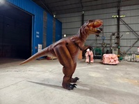 Costume de dinosaure T-Rex animatronique réaliste avec des matériaux en plastique et en PC pour les événements et spectacles en plein air dans les jardins