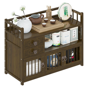 Giá để đồ trà kiểu Trung Hoa cổ điển bằng đất sét tím, để bàn, tiết kiệm không gian, đựng ấm chén trà, nội thất phòng khách - Product Image 1