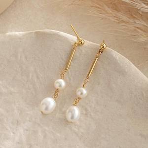 <span class=keywords><strong>Orecchini</strong></span> <span class=keywords><strong>pendenti</strong></span> di <span class=keywords><strong>perle</strong></span> di zircone di fascia alta alla moda, gioielli di fascia alta da donna - Product Image 2