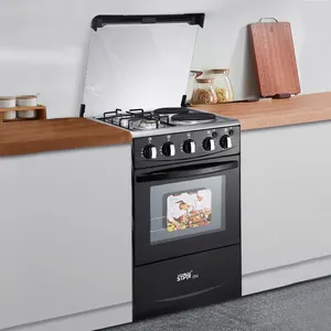 WINNING STAR WST-K50-L01W 2 Brûleurs Noir Debout Électrique Cuisinière Cuisine Cuisinière Brûleur À Gaz Avec Four