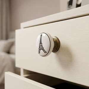 AK Brass Ceramic Round Cabinet Knob Multi Color Finish Customized Drawer <b>Wardrobe</b> Furniture Handle Decorative <b>Hardware</b> Luxury - Product Image 2