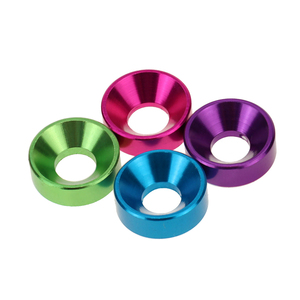 Số liệu Đế Quốc chất lượng tốt Lớp 5 Lớp 2 gr2 GR5 Titan Anodized đầy màu sắc hình nón mặt máy giặt hình cầu máy giặt hình nón ghế - Product Image 1