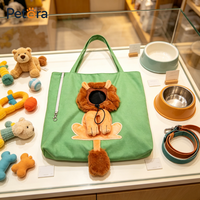Sac de transport pour animaux de compagnie Petora en toile confortable, design à tête en extérieur, pour les voyages de courte distance et les sorties quotidiennes décontractées