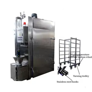 Máquina de ahumar carne horno \/ahumador comercial ahumador de carne y pescado secado máquina de ahumar precio