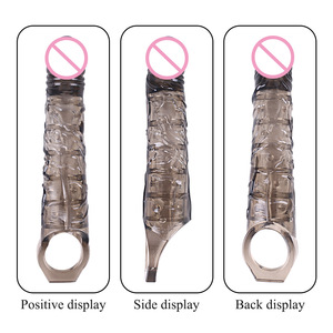 Hoge Kwaliteit Mannen Tpe Deeltje Siliconen Mouw Delay Condoom Prikkels Lange Dikke Slijtage Volwassen Producten Dildo Condoom Volwassen Seksspeeltjes - Product Image 3