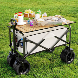Inklapbare waterdichte buitenmeubelen campingkar <span class=keywords><strong>trolley</strong></span> super versterkt voor winkelen handkar - Product Image 6
