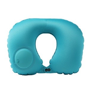 Almohada de viaje inflable en forma de U portátil de fábrica, almohada de cuello inflable automática de TPU con relleno de <span class=keywords><strong>aire</strong></span> - Product Image 5