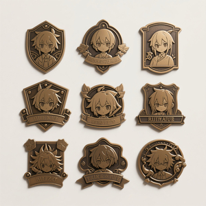 Badges de sport rectangulaires personnalisés en métal avec logo, épingles de revers en émail dur ou souple, sans nickel, vente en gros du fabricant - Product Image 1