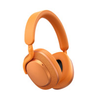 Audífonos Over-Ear Color Naranja Quemado, Diseño de Tela Premium, Llamadas Nítidas, Cancelación de Ruido Activa (ANC) para Trabajo Remoto