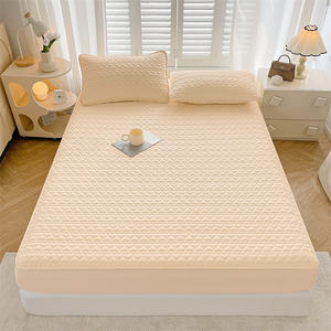 ผ้าปูที่นอนแบบยืดหยุ่นผ้าปูเตียงแบบยืดได้ผ้าออร์แกนิกกันน้ำสีเทาสุดเท่ออกแบบโลโก้ได้ตามต้องการ - Product Image 5