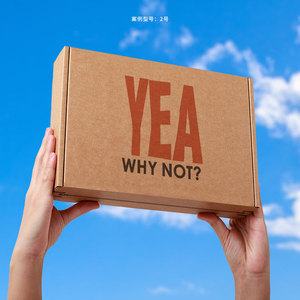 Tùy chỉnh kích thước màu nâu giấy kraft sóng vận chuyển Hộp bao bì quà tặng dây kéo Tear Strip bưu phẩm hộp các tông gửi thư hộp - Product Image 1