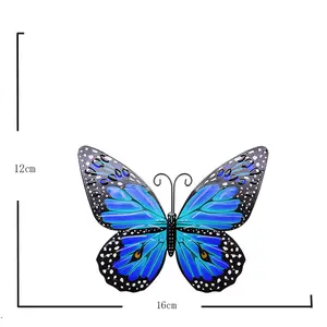 Promotional Outdoor 3d Butterfly Decorations Removable 40 Cm Custom Butterfly Garden Decor