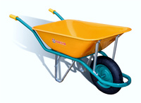 C1/550 Roue Pneumatique Jaune Démontée Lg Brouette 90L Capacité Utile Qualité Brouette Robuste En Espagne À Vendre