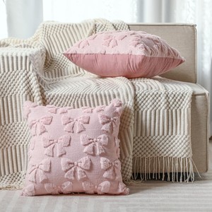 Almohada Decorativa con Lazo, Decoración Coqueta <span class=keywords><strong>para</strong></span> Habitación, Lazo Suave de Piel Sintética, Fundas de Almohada de Felpa Esponjosas, Decoración Navideña de Otoño - Product Image 5