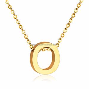 Fashion Link <b>Chain</b> 18K <b>Gold</b> <b>Plated</b> Stainless Steel Jewelry Choker Necklace Women Minimalism Letter A-Z Pendant Necklaces - Product Image 2
