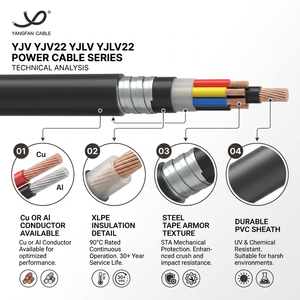 <span class=keywords><strong>สาย</strong></span><span class=keywords><strong>ไฟ</strong></span>ฟ้าหุ้มฉนวน XLPE หุ้มเปลือก PVC พร้อมสายเหล็กหุ้มเกราะ ขนาด 0.6/1kV ตัวนำทองแดง สำหรับวางใต้ดิน ขนาด 3C*4/6/10/<span class=keywords><strong>16</strong></span>/25/50/95 ตร.มม. - Product Image 2
