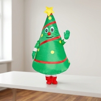 Costume gonflable de Noël pour adulte, thème Père Noël, mascotte gonflable pour parc d'attractions, centre commercial, spectacle, accessoire de performance