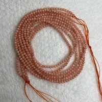 Fournisseur Factaory perles rondes de corail de bambou rose à facettes de 2mm de haute qualité pour colliers