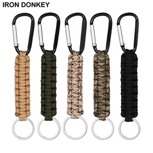 IRONDONKEY <strong>Paracord</strong> Keychain with Mountaineering Buckle Manufacturer <strong>Charm</strong> Survival Umbrella Rope Camping Hiking - Product Image 3