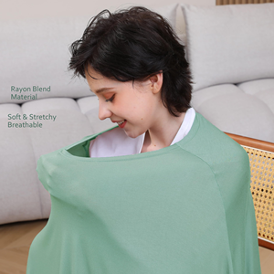 360 ° Poncho d'allaitement à couverture intégrale en rayonne douce et respirante - Product Image 3