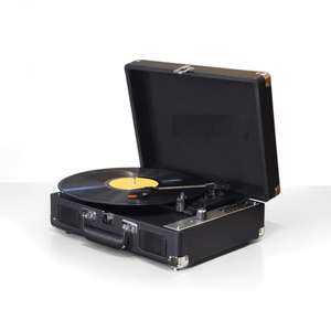 Tocadiscos de Vinilo Estilo Bolso Vintage en Oferta, 3 Velocidades, Parada Automática, Salida RCA, Reproductor de Música BT, Regalo para Sala de Estar - Product Image 6