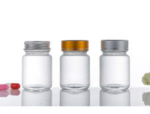 カスタム40ml 60ml 100ml 120mlフロスト空薬薬ガラス瓶マカエネルギーカプセル健康ボトルキャップ付き - Product Image 2