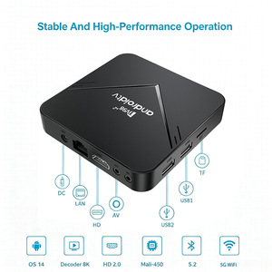 Boîtier TV Android 14 ATV X13, Android TV 14, 2 Go, 16 Go, boîte de streaming TV - Product Image 6