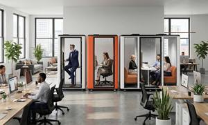 Cabina moderna para reuniones insonorizada para 2-4 personas, cabina <span class=keywords><strong>de</strong></span> oficina con función <span class=keywords><strong>de</strong></span> reducción <span class=keywords><strong>de</strong></span> ruido para el trabajo, hogar, uso en hoteles al aire libre - Product Image 2