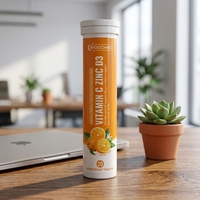 Comprimés effervescents Calcium Magnésium Zinc Vitamine C D3 avec K2 Formule haute puissance