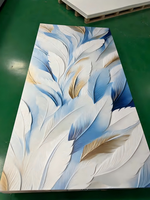 Panneau mural décoratif en PVC UV effet marbre, design moderne de haute qualité, imperméable, pour chambre à coucher