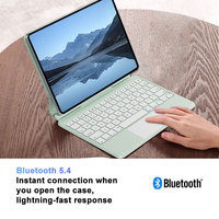 Clavier sans fil rétroéclairé RGB magique pour iPad Pro 12,9 pouces et iPad Air 13 pouces, ultra-léger, avec pavé tactile détachable